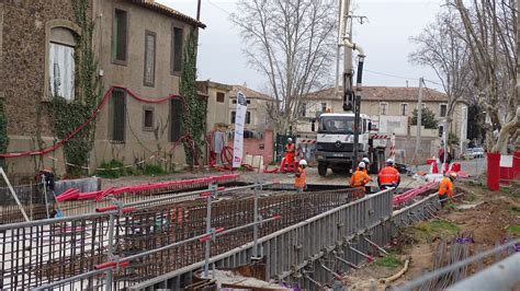 Suppression Du Passage Niveau Agde Poursuite Des Travaux Cahm