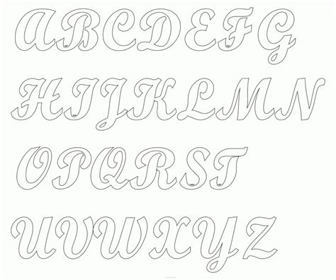 Letter Outline Font