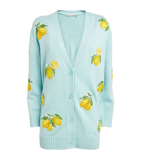 Sale Alice Olivia Lemon Embroidered Cardigan Harrods Us