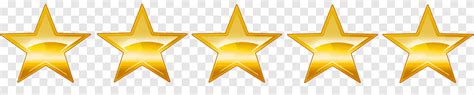 Five Gold Stars Illustration 5 5 Sparkling Gold Stars Rating Objects