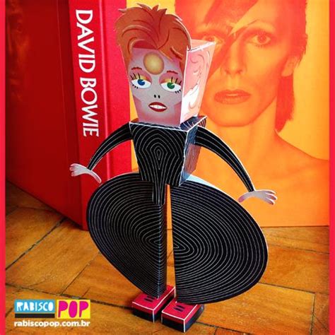 David Bowie Ziggy Stardust Paper Toy