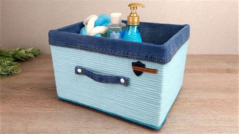 Из одной пары Джинсов и Шнура сделала Супер Органайзер - YouTube