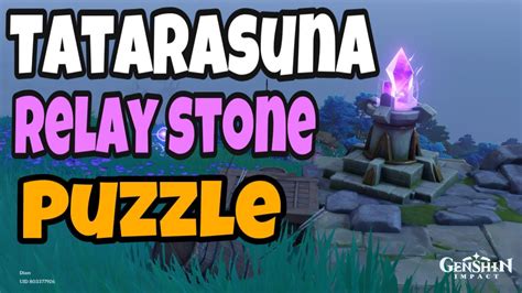 Tatarasuna Relay Stone Puzzle Kannazuka Island Genshin Impact Youtube