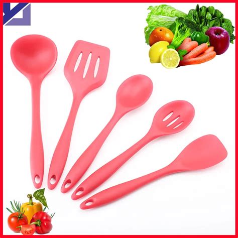 Fda Approved Silicone Cooking Tools Silicone Kitchen Utensils Set In Hygienic Solid Coating