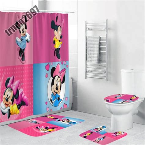 Minnie Mouse Disney Shower Curtain Set Bathroom Set Sold By Dental