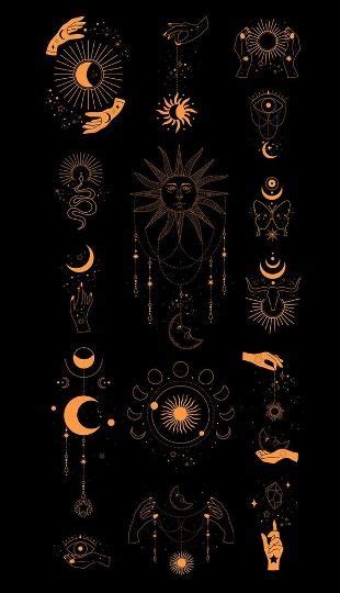 Tarot Tattoo Phone Backgrounds Tatting Moon Celestial Movie