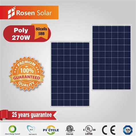 Poly 270w Solar Panel For Home 270wp Solar Panel And Poly Solar Panels