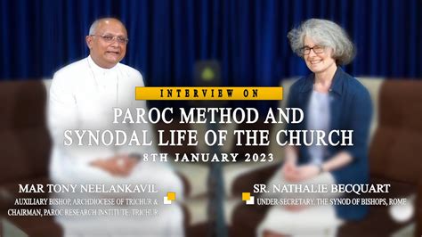 Paroc Method Synodal Life Of The Church Sr Nathalie Becquart Mar