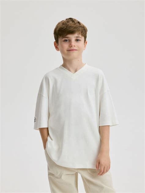 Tricou oversized cu aplicații Culoare nude RESERVED X X