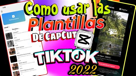 Como Usar Plantillas En Capcut De Tiktoktutorialcomo Hacer Videos En