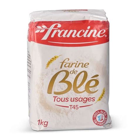 Farine de blé T45 Tous usages Francine 1 kg La Belle Vie Courses