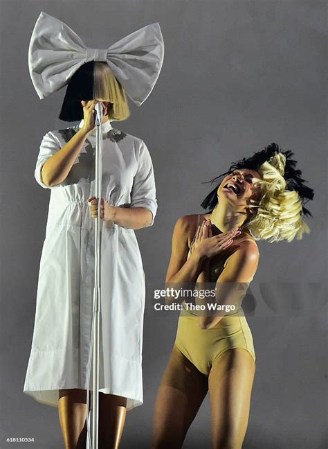 Sia and dancer Maddie Ziegler perform at Barclays Center on October ...