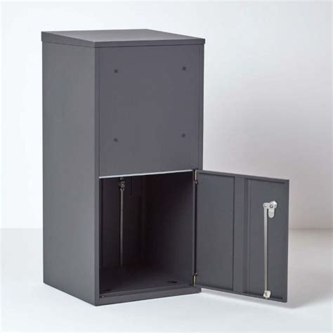 Extra Large Front Rear Access Dark Grey Smart Parcel Box