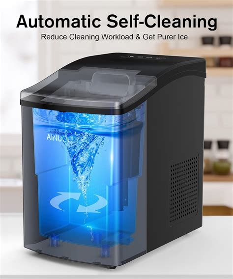 Ainuoo Nugget Ice Maker Countertop Pebble Ice Maker Machine Pellet