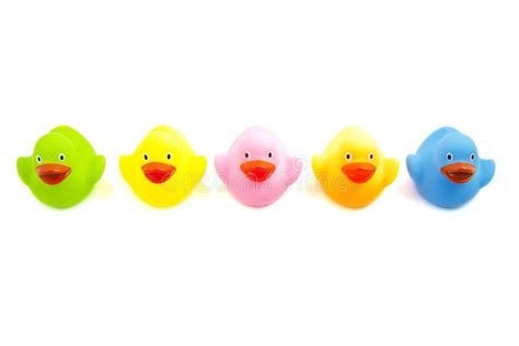 Colorful ducklings stock photo. Image of wave, toys, five - 20457320