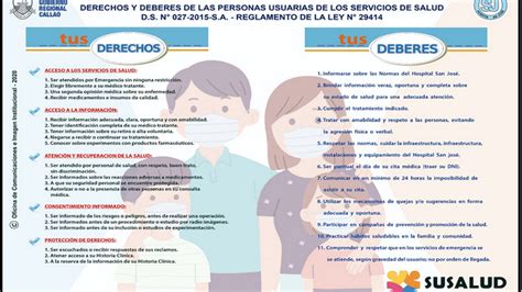 Derechos Y Deberes De Las Personas Usuarias De Los Servicios De Salud