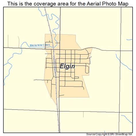 Aerial Photography Map of Elgin, NE Nebraska