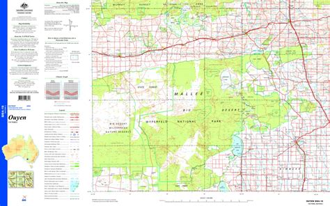 Ouyen Si54 15 Map By Geoscience Australia Avenza Maps Avenza Maps