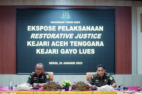 Jampidum Setujui Penghentian Penuntutan Dengan Restorative Justice Pada