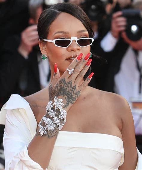 Gem Stone Effects Rihanna Pairs Wedding Dress With Chopard Jewelry At