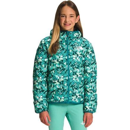 The North Face Printed North Down Reversible Hooded Jacket - Girls' - Kids