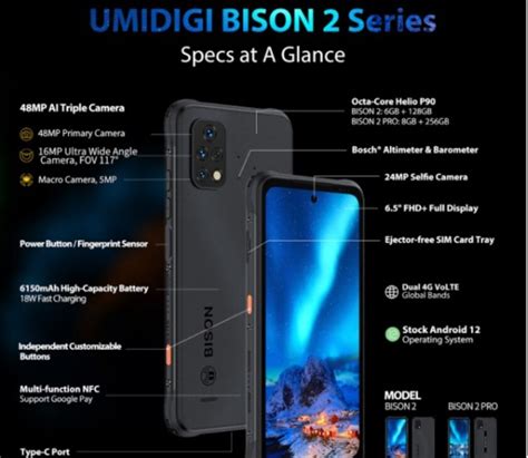 UMIDIGI Anuncia La Serie BISON 2 Con Procesador Helio P90 Y Pantalla De