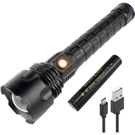 Lampe Torche Led Rechargeable Tanche Puissante Lumen Lampe De