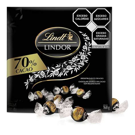 Trufas De Chocolate Lindt Lindor 70 Cacao Con Relleno Suave 168 G Walmart