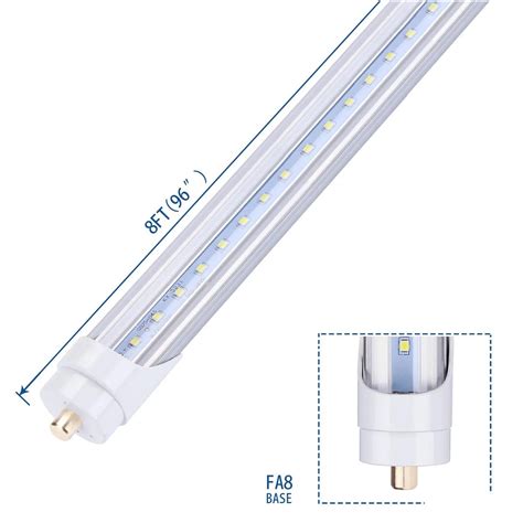 Led Tubes 8 Foot Lights F96t12 8ft Bbs Fluorescent Replacement T8 T10