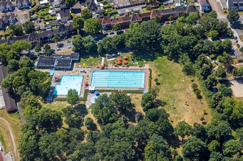 Castrop Rauxel Aus Der Vogelperspektive Schwimmbecken Des Freibades