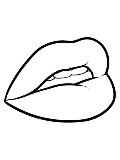 Dibujo De Labios Para Colorear Dibujos Para Colorear Imprimir Gratis