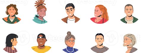 Different People Avatars Or User Portraits 35717173 Png