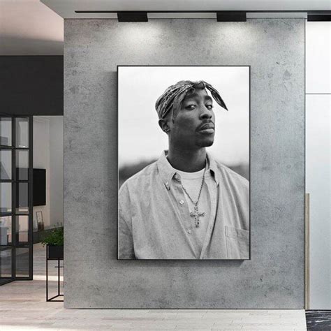 Tupac Shakur 2pac Canvas Painting Rapper Star Poster Hip Hop Art