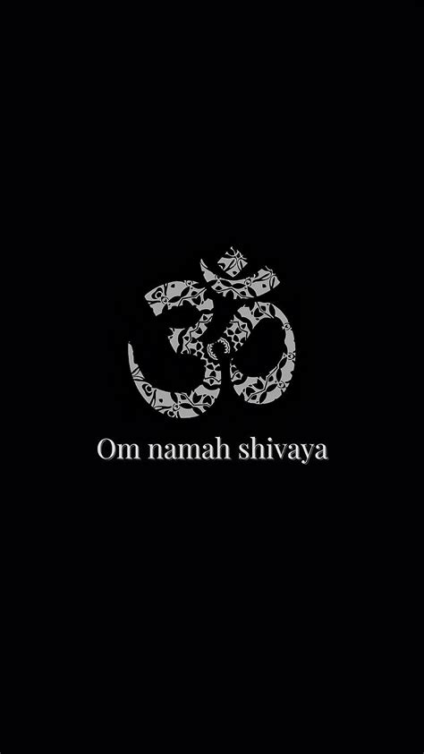 Om Namah Shivaya Blackbackground Shiva Mantra Hd Phone Wallpaper