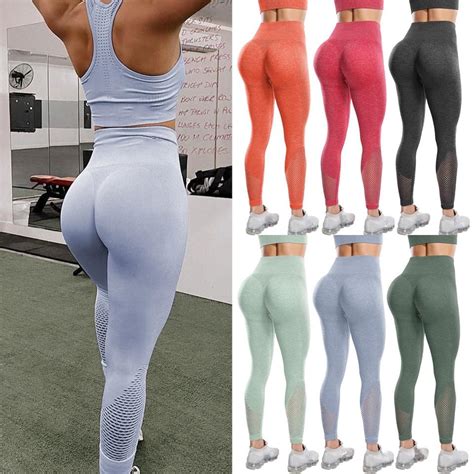 Leggings Strumpfhosen Yogahose Hoher Bund Isayhong Damen Leggings 2