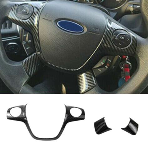 Pc Carbon Fiber Color Steering Wheel Cover Fit For Ford Focus Escape