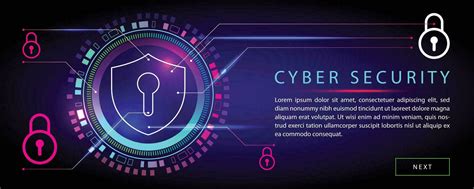 Technology Background Banner Cyber Security Concept 34781168 Vector