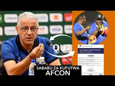 Sababu Za Kocha Wa Stars Adel Kusimamishwa Na Caf Tff Morroco Na