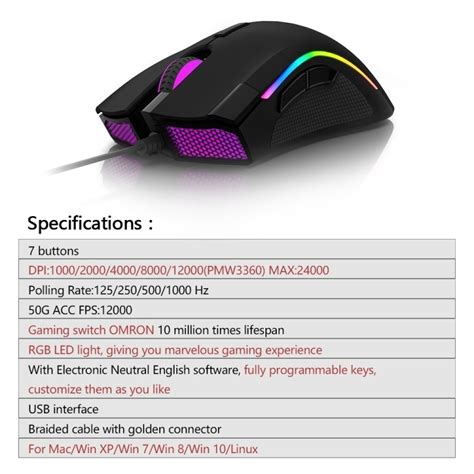 Delux M Pmw Sensor Dpi Fps Buttons Rgb Backlight