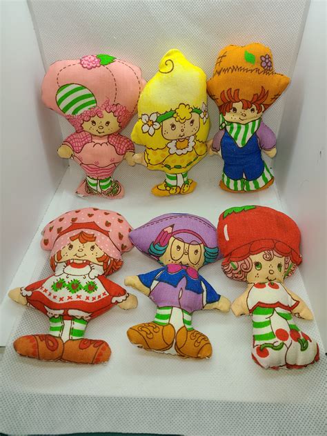 Vintage Miniature Strawberry Shortcake Pillow Dolls Etsy