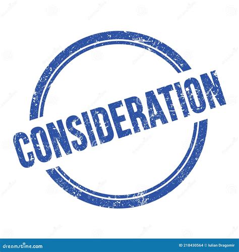 Consideration Text On Black Red Sticker Stamp Stock Photography