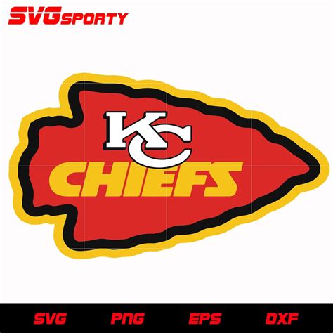 Kansas City Chiefs Logo 2 svg, nfl svg, eps, dxf, png, digital file ...