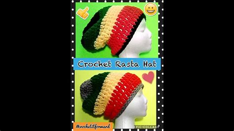 How To Crochet Rasta Hat Rasta Slouchy Rasta Beanie Bob Marley