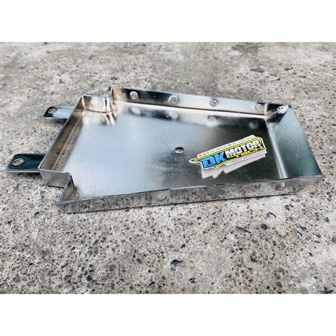 Jual Tempat Pangkon Dudukan Aki Slim Tebal Chrome Crom CB Shopee