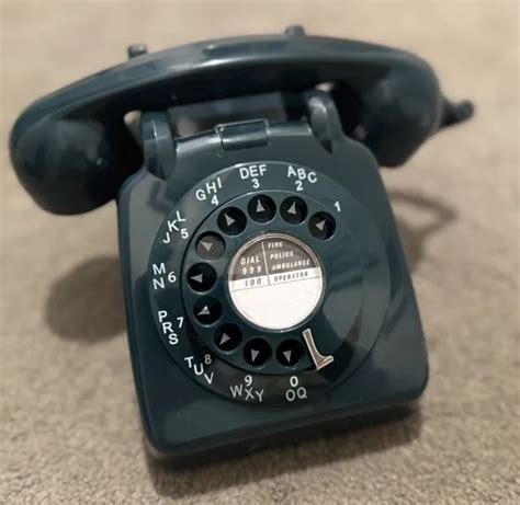 Rare Vintage Concord Blue Gpo Rotary Dial Telephone Classic Retro