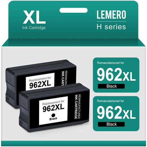 Amazon LEMERO 962XL Black Ink Cartridges Replacement For HP 962 XL