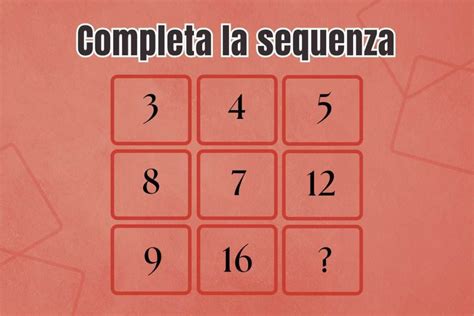 Sei Un Genio Della Logica Mettiti Alla Prova Con I Numeri Risolvi Il