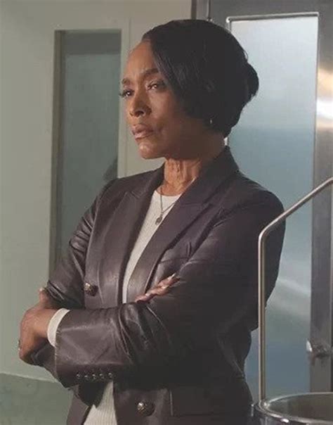 9 1 1 S06 Angela Bassett Leather Blazer Athena Grant Blazer