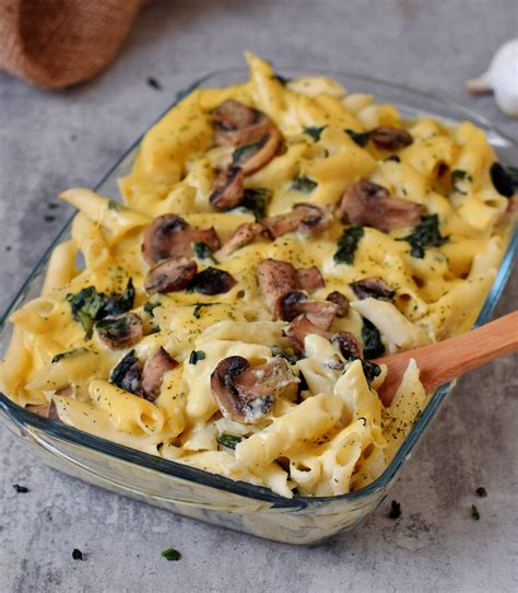 Veganer Nudelauflauf Mit Champignons Und K Seso E Elavegan Rezepte