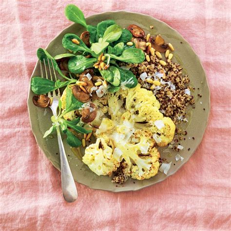 Ger Steter Blumenkohl Mit Quinoa Salat Brigitte De